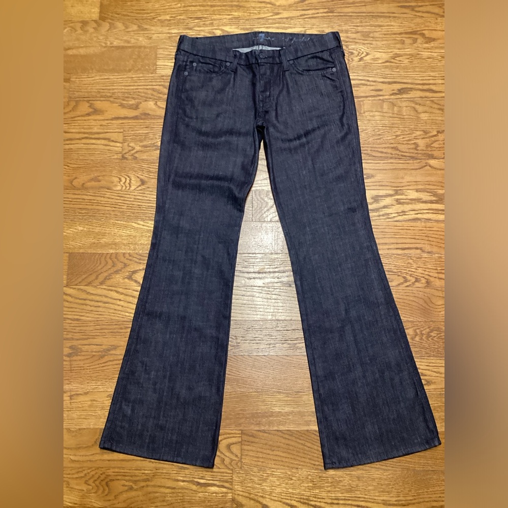 7 for all mankind. Lexie “A” pocket Size 29 Midrise Dark Wash